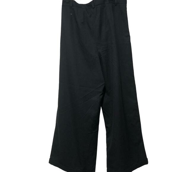 Free People Women's Pleated Wide Leg Dress Pants Black Size 32x27 NWT - Picture 2 of 9